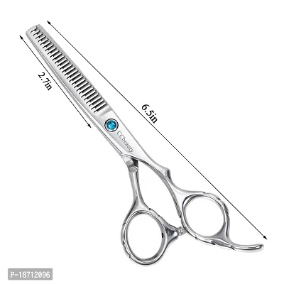 CCbeauty Hair Cutting Scissors Thinning Shears 6 Inch 9cr Stainless Steel Hairdressing Scissors Professional Salon Barber Haircut for Women Man Kids Home  Family Use??OElig;with One Comb-thumb3