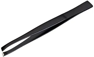 Qvs Slant Tip Tweezers (Black Electro)-thumb1