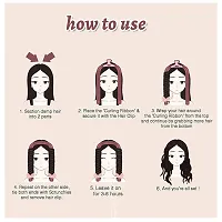 Holylion Heatless Hair Curlers for Long Hair, Soft Foam Hair Rollers No Heat Silk Curls Headband Can Sleep Overnight Curling Ribbon and Flexi Rods DIY Hair Styling Tools for Long Medium Hair (Pink)-thumb2