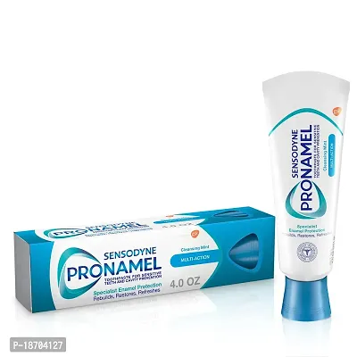 Sensodyne Pronamel Multi-Action Fluoride Toothpaste, Cleansing Mint 4 Oz by Abreva