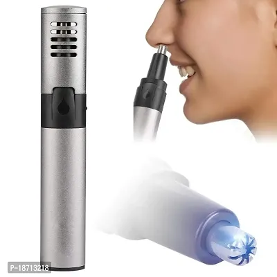 Nose Hair Trimmer USB Charging Electric Nose Hair Trimmer Portable Nose Hair Trimmer for Men and Women(Silver Gray)-thumb3