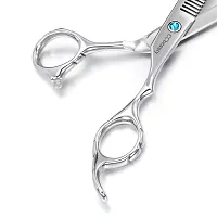 CCbeauty Hair Cutting Scissors Thinning Shears 6 Inch 9cr Stainless Steel Hairdressing Scissors Professional Salon Barber Haircut for Women Man Kids Home  Family Use??OElig;with One Comb-thumb4