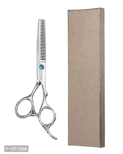 CCbeauty Hair Cutting Scissors Thinning Shears 6 Inch 9cr Stainless Steel Hairdressing Scissors Professional Salon Barber Haircut for Women Man Kids Home  Family Use??OElig;with One Comb-thumb2