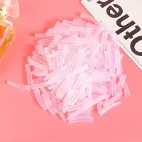 ccHuDE 100 Pcs Clear Tweezer Point Protectors Cap Tweezer Tip Protective Covers Stopper-thumb4