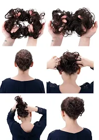 light bonde 25H101 : PRETTYSHOP Scrunchie Scrunchy Bun Up Do Hair piece Hair Ribbon Ponytail Extensions Wavy Curly or Messy light bonde 25H101-thumb3