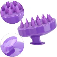 2 Pcs Hair Massager for Hair Growth Exfoliating Shampoo Brush Silicone Shower Scalp Scrubber-thumb2