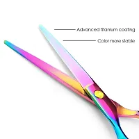 Professional Hair Cutting Scissors, CAMXSW Hair Scissors Japanese Stainless Steel, 6-inch Shears Sharp Blades For Hair Cutting, Colorful Scissors-thumb3