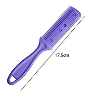 Professional 3 Pcs Double Edge Razor Blades, Trimmer Razor Dual Side Cutting Scissors DIY Hair Thinning Comb Slim Haircuts Cutting Tool-thumb4