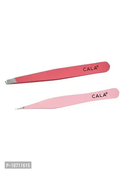 Cala Soft touch coral tweezer duo