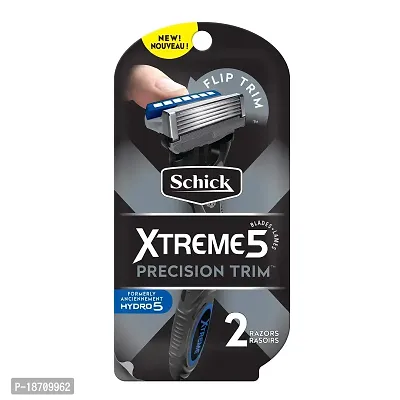 Schick Xtreme 5, Men disposable Razors with premium Handle and 5 Blades, 2 Count-thumb0