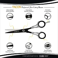 FacAtilde;?n Professional Razor Edge Barber Hair Cutting Scissors - Japanese Stainless Steel - 6.5 Length - Fine Adjustment Tension Screw - Salon Quality Premium Shears (The Alpha)-thumb3