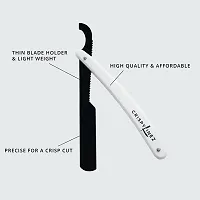Crispy Linez Barber Turkish Razor | Professional Straight Razor (White  Black)-thumb1