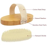 Ftzotof Dry Brush, Dry Brushing Body Brush with Natural Bristles, Exfoliating Brush Body Scrub for Dry Skin, Cellulite Treatment, Lymphatic Drainage and Blood Circulation Improvement, Medium Strength-thumb4