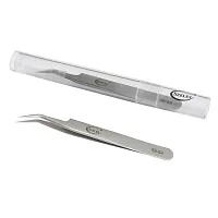 Szeles Vetus Volume Tweezers Stainless Steel Precision Tweezers Acrylic tube Package with Non-dust cloth Ultra Rigidity Curved Point Tweezers Pro Beauty Eyelash Extension Tool ??circ;5B-SA??permil;-thumb2