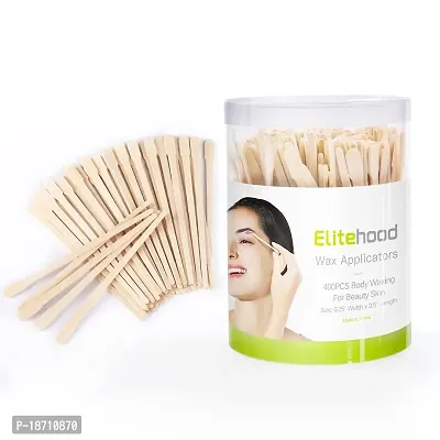 Elitehood 400 Pack Wax Spatulas Small Wooden Waxing Applicator Sticks Face  Eyebrows Hair Removal Sticks, Storage Containers bundled