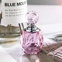 HD Glass Perfume Bottles Empty Mini Pink Refillable Glass Art Decor Perfume Bottle-thumb2