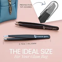 Pink Slant Tweezers | TweezerGuru Professional Stainless Steel Slant Tip Tweezer - The Best Precision Eyebrow Tweezers For Your Daily Beauty Routine Guaranteed!-thumb4