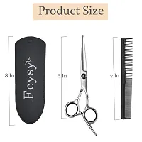 Haircut Scissors for Hair Cutting, Fcysy Professional 6 Inches Hair Scissors Barber Shears, Haircutting Scissor Beard Scissors Hair cutting Scissors with Comb, Salon Hair Shears for Men Women Pet-thumb1