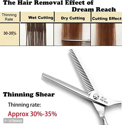 Professional 6 inch Thinning Shears Hair Cutting Scissors Barber Salon Hairdressing Shears (Antler teeth scissors)-thumb5