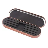 1 Pc Eyelash Extension Tweezers Storage Case Professional Travel Small Box Portable Tin Holder Container for Tweezer, Rose Gold-thumb1