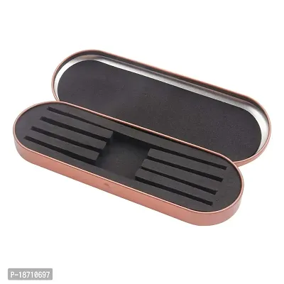 1 Pc Eyelash Extension Tweezers Storage Case Professional Travel Small Box Portable Tin Holder Container for Tweezer, Rose Gold-thumb2