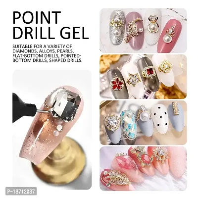 Ownest 2 Pcs Nail Art Rhinestone Glue, Nail glue pen Resin polishing Agent,Adhesive Resin Crystal Polish Decor, Adhesive Decoration Gem Crystal Diamond Jewelry-10ml-thumb3