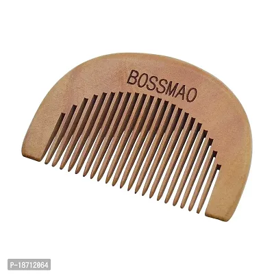 Beard Comb Mustache Comb Wooden Comb Small Comb 3x2 inches (8x5cm) Mustache Combs for Men Wooden Beard Comb Premium Pocket Comb Convenient for Taking and Handling-thumb0