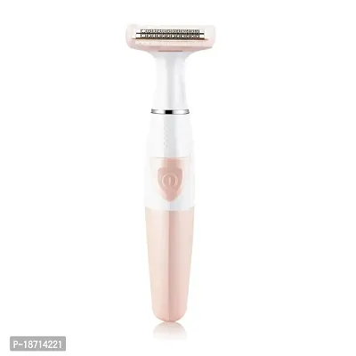 Women Painless Hair Remover,Gominyuf Electric Lady Shaver Trimmer with Upgrade Cutter Head Professional for Shave Arm,Bikini,Leg,Armpit Hair,Battery operated (Pink)