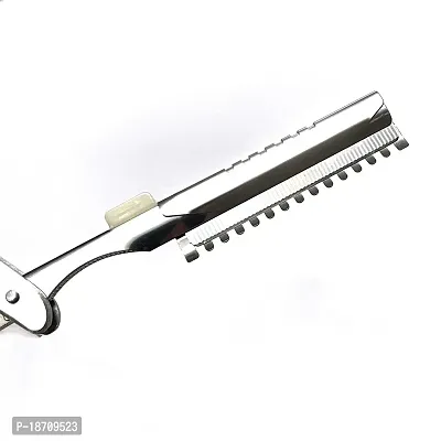 LEYMIGA Professional Hair Styling Thinning Texturizing Cutting, Straight Razors + 10 Replacement Blades-thumb3