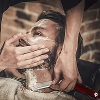 Krisp Shave Men's Beauty Professional Classic Straight Edge Manual Beard Cut Throat Shavette Razor with 10 Shaving Blades-thumb4