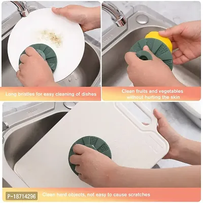 Exfoliating Soft Silicone Body Scrubber Glove Shower Cleansing Brush Gentle Exfoliating and Massage Easy to Clean for All Kinds of Skin-thumb5