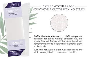 Satin Smooth Large Non-Woven Cloth Waxing Strips, 100 Count-thumb2