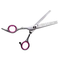 Hair Thinning Scissors Haircut Shears Professional Barber Hair Cutting Trimming Razor Edge Teeth Blending Scissor Stainless Steel for Hairdressing Texturizing-Silver-thumb1