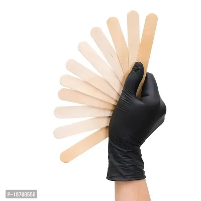 AMZ Medical Wax Applicator Sticks 6. Pack of 100 Wooden Waxing Spatulas for home use or salon. Appropriate for all wax applications. Large size. Latex-free. Thin design.