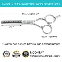 Professional Hair Thinning Scissors, 5.5 Inch Barber Hair Texturizing Blending Shears for Hairdresser Women Men Adults, Handmade from 440C Japanese Stainless Steel, 30 Teeth, 20-25% Thinning Rate-thumb4