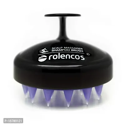 Rolencos Hair Scalp Brush Shampoo Massager Tourmaline contained-thumb2