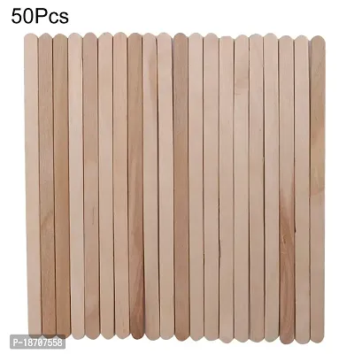 50 Pieces Wooden Craft Sticks Wax Epilators Body Waxing Eyebrow Applicator Wax Sticks