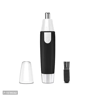 Painless Ear and Nose Hair Trimmer, Electric Nose Hair Shaver, Portable Facial Hair Clippers for Men and Women, Battery-Operated Nose Hair Remover