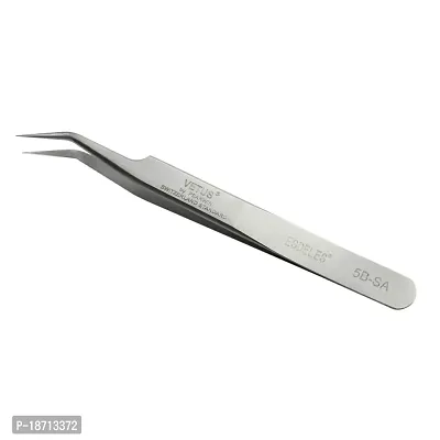 ESDELES Vetus Volume Tweezers Stainless Steel Eyelash Extension Tweezers Ultra Rigidity Curved Pro Tool 5B-SA-thumb2