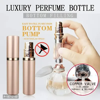 Luxury Empty perfume Spray, Easy filling fine nozzle 5ml Refillable bottle (purple)-thumb4