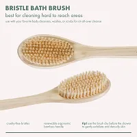 Eco Tools Bamboo Bristle Bath Brush, Brown-thumb1