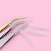 40 Pcs Clear Tweezer Point Protectors Cap Tip Stopper Covers Makeup Beauty Supplies, General Size-thumb2