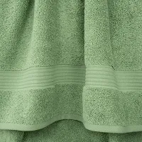 Luxury Turkish Cotton Washcloths for Easy Care, Extra Soft and Absorbent, Fingertip Towels, 4 Pack Washcloth Set by United Home Textile, Sage Green-thumb3