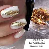 3D Nail Art Supplies Sticker Crushed Mica Sea Shell Foil Flake Mixed Natural Nail Decorations Mermaid Irregular Paillette for Manicures Beauty Salon-thumb4