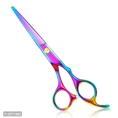 Professional Hair Cutting Scissors, CAMXSW Hair Scissors Japanese Stainless Steel, 6-inch Shears Sharp Blades For Hair Cutting, Colorful Scissors