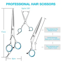 Hairdressing Scissors,Baban Flat Hair Cutting Scissors, Stainless Steel  Ergonomic Design, Easy and Comfortable to Use Suit For All Occasions-thumb2