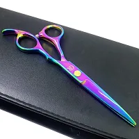 Professional Hair Cutting Shears,6 Inch Barber hair Cutting Scissors Sharp Blades Hairdresser Haircut For Women/Men/kids 420c Stainless Steel Rainbow Color-thumb3