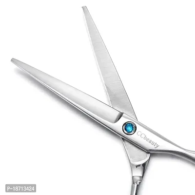 CCbeauty Hair Cutting Scissors Shears 6 Inch 9cr Stainless Steel Hairdressing Scissors Professional Salon Barber Haircut for Women Man Kids Home  Family Use??OElig;with One Comb-thumb4