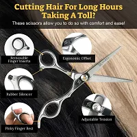 Yasss Professional Hair Cutting Scissors - 6.5 Inches - Sharp Hair Shears For Home Use - Hair Scissors With Handcrafted Stainless Steel Blades - Lightweight Barber Scissors With Safety Case-thumb2