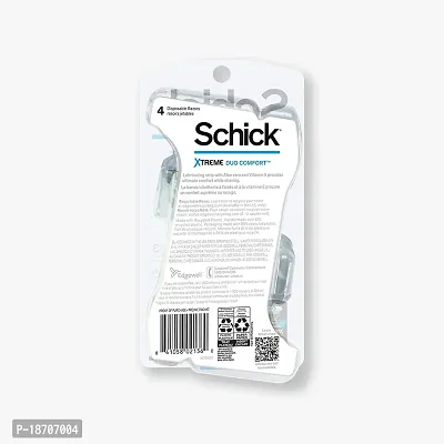 Schick Xtreme 3 Duo Comfort Skin Disposable Razors for Men, Disposable Razors, 4 Count, Pack of 2-thumb4